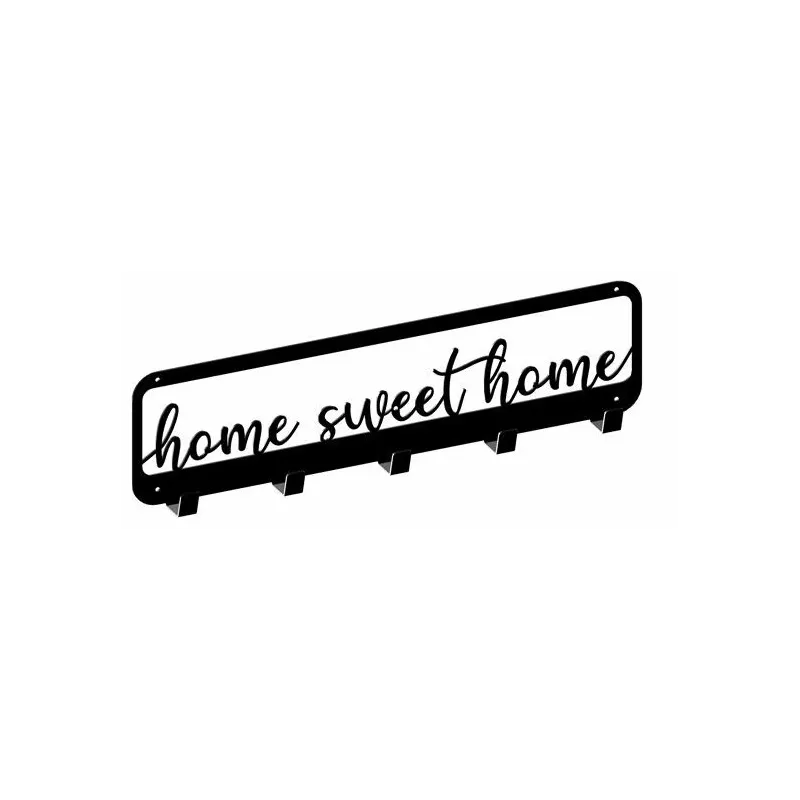 Patère murale HOME 3 / Noir mat