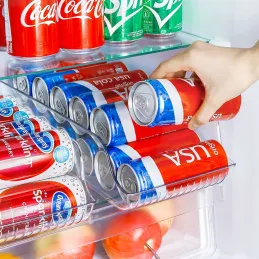 Organisateur de canettes pour réfrigérateur LUNIA / Transparent