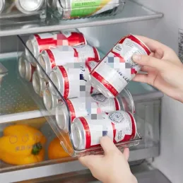 Organisateur de canettes pour réfrigérateur LUNIA / Transparent