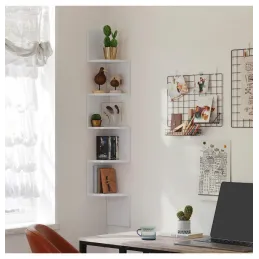 Étagère d’angle REGALO WOOD / Blanc