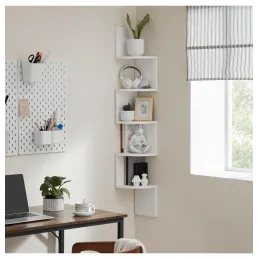 Étagère d’angle REGALO WOOD / Blanc