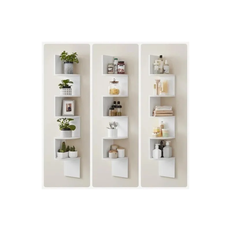 Étagère d’angle REGALO WOOD / Blanc