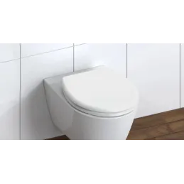 Abattant WC avec fermeture ralentie / Blanc
