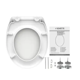 Abattant WC avec fermeture ralentie / Blanc
