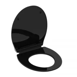 Abattant WC avec fermeture ralentie SLIM / Noir