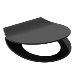 Abattant WC avec fermeture ralentie SLIM / Noir