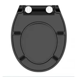 Abattant WC avec fermeture ralentie SLIM / Noir