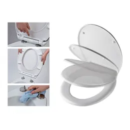 Abattant WC avec fermeture amortie / Motif pierres noires