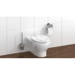 Siège de toilette WC avec fermeture en douceur / Marbre