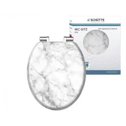 Siège de toilette WC avec fermeture en douceur / Marbre