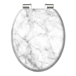 Siège de toilette WC avec fermeture en douceur / Marbre