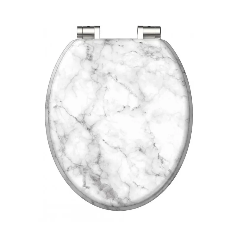 Siège de toilette WC avec fermeture en douceur / Marbre