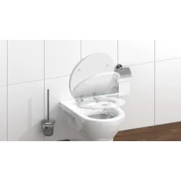 Abattant WC avec frein de chute / Blue wood