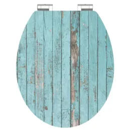 Abattant WC avec frein de chute / Blue wood
