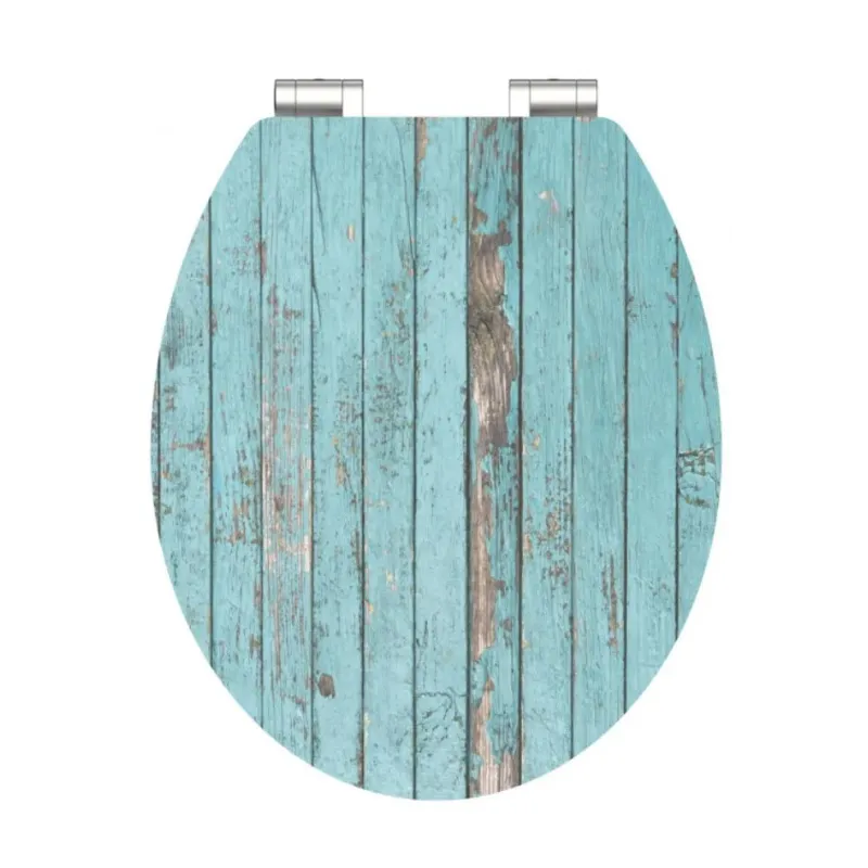 Abattant WC avec frein de chute / Blue wood