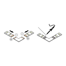 Connecteur d’angle pour bande LED de 10 mm