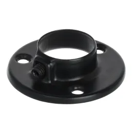 Embout pour tringle de penderie – rond / Noir mat