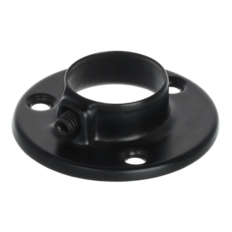Embout pour tringle de penderie – rond / Noir mat