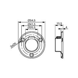 Embout pour tringle de penderie – rond / Noir mat