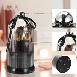 Organiseur MINI pour pinceaux et maquillage / Noir fumé