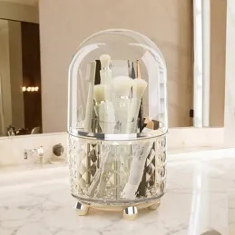 Organiseur pour pinceaux et maquillage SMARAGD / Argent