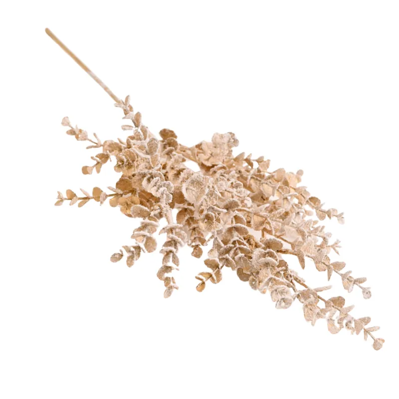Branche artificielle SNOW EUKALYPTUS 580 mm / Dorée