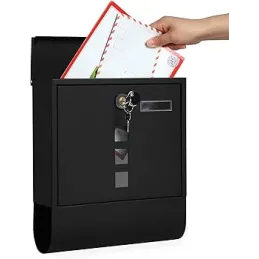Boîte aux lettres ALANOS / Noir mat】【。
