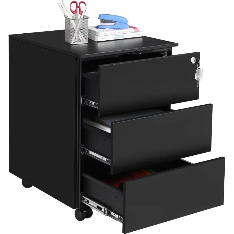 Caisson de bureau mobile GARDO LUX 390 / Noir