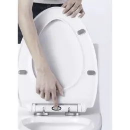 Abattant WC UNIVERSAL à fermeture amortie / Blanc