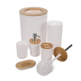 Ensemble complet d’accessoires de salle de bains ELEMENT / Blanc