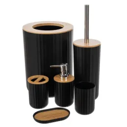 Ensemble complet d’accessoires de salle de bains ELEMENT / Noir