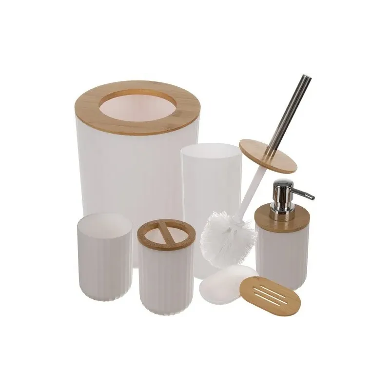 Ensemble complet d’accessoires de salle de bains ELEMENT / Blanc