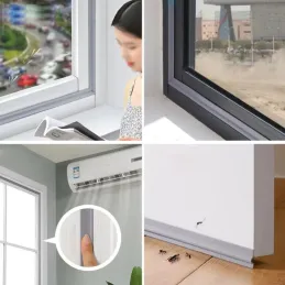 Joint autocollant pour fenêtres et portes 3000 mm / Blanc