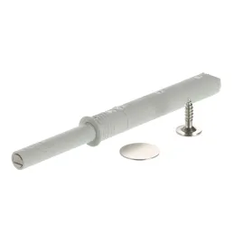 Piston avec adaptateur K-PUSH pour ouverture sans poignée – aimant extra puissant / Gris