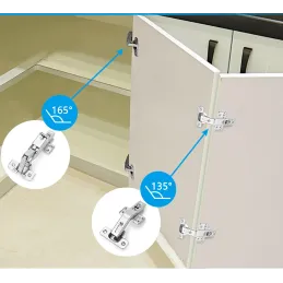 Charnière CLIP 135° avec embase 3D