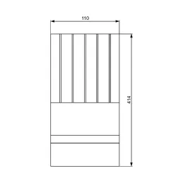 Porte-couteaux pour tiroir à couverts GRANDO / Hêtre verni
