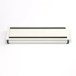 Passe-câbles double face ASA DUAL 314 x 148 mm / Blanc mat
