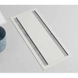 Passe-câbles double face ASA DUAL 314 x 148 mm / Blanc mat