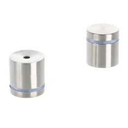 Lot de 2 fixations pour verre LUNARY / Acier inoxydable