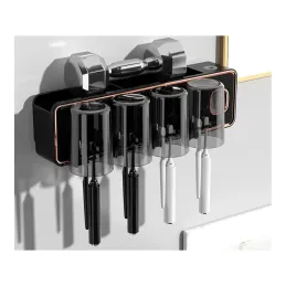 Porte-brosses à dents exclusif avec distributeur DENT / Noir mat