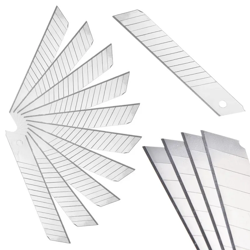 Lames de rechange pour cutter à lame sécable 18 mm / 10 pièces