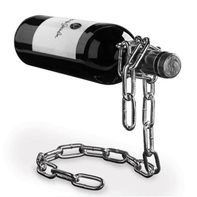 Porte-bouteilles CHAIN / Chrome brillant