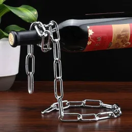 Porte-bouteilles CHAIN / Chrome brillant