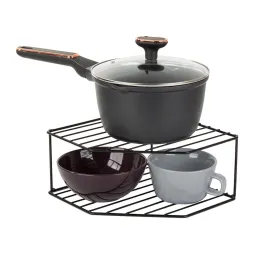 Étagère de rangement pour vaisselle de cuisine CHIEF / Noir mat