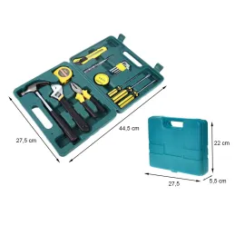 Ensemble d’outils 16 pièces en mallette MASTER / Vert