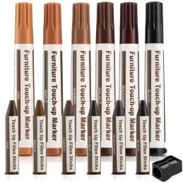 Kit de réparation FIXIA 12 pièces pour chants et meubles / Assortiment de couleurs