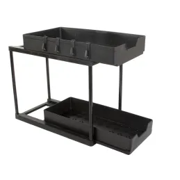 Panier coulissant pour produits d’entretien ADAM / Noir mat
