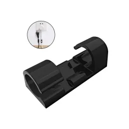 Lot de 20 serre-câbles autocollants / Noir mat