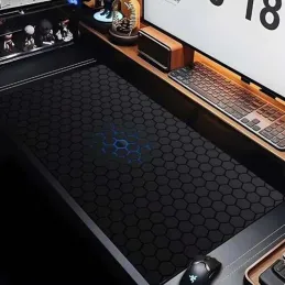 Tapis de bureau XXL pour clavier et souris GAME / Noir