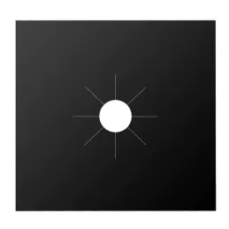 Lot de 5 supports de brûleur pour cuisinière à gaz / Noir